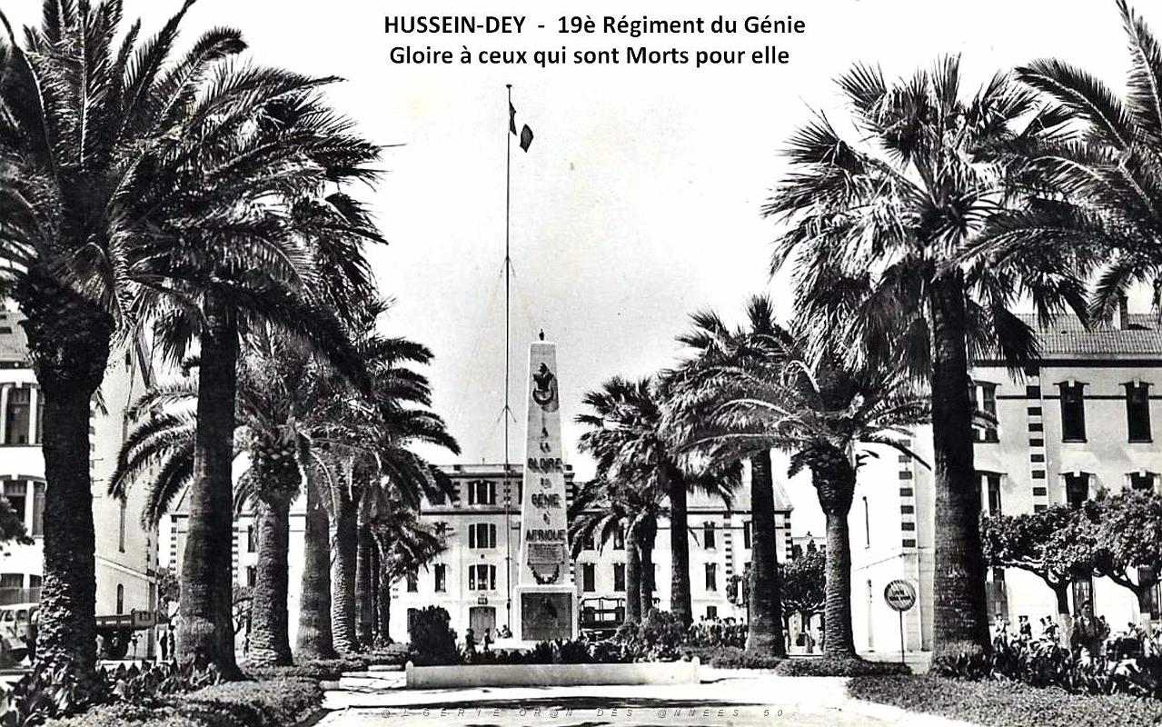 Hussein-Dey - 19e Regiment du Genie - Gloire a ceux qui sont Morts pour elle.jpg